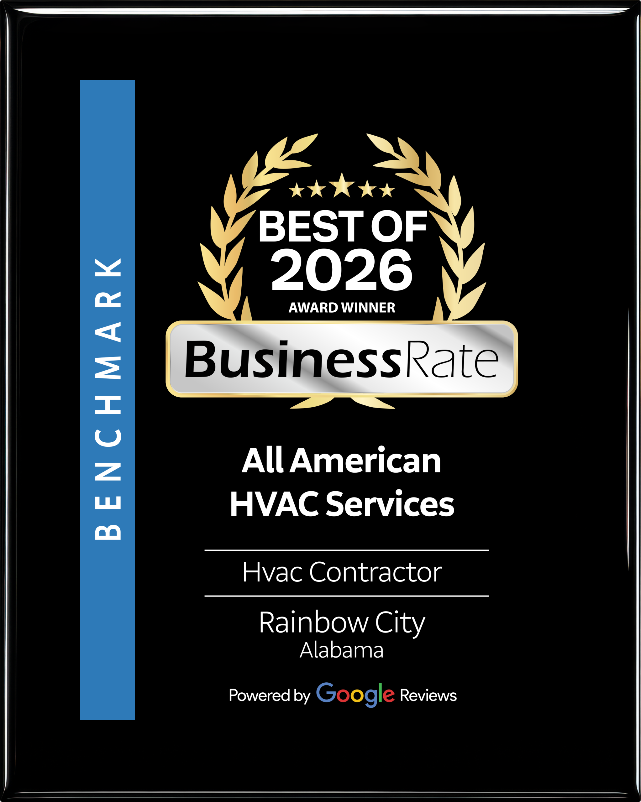 All American HVAC Services Award
